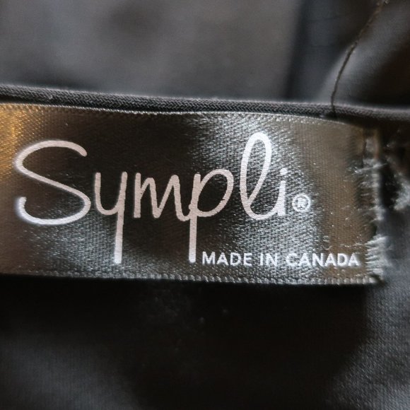 SIMPLI BLACK PULL-OVER BLOUSE TOP SZ XL * - Picture 10 of 10